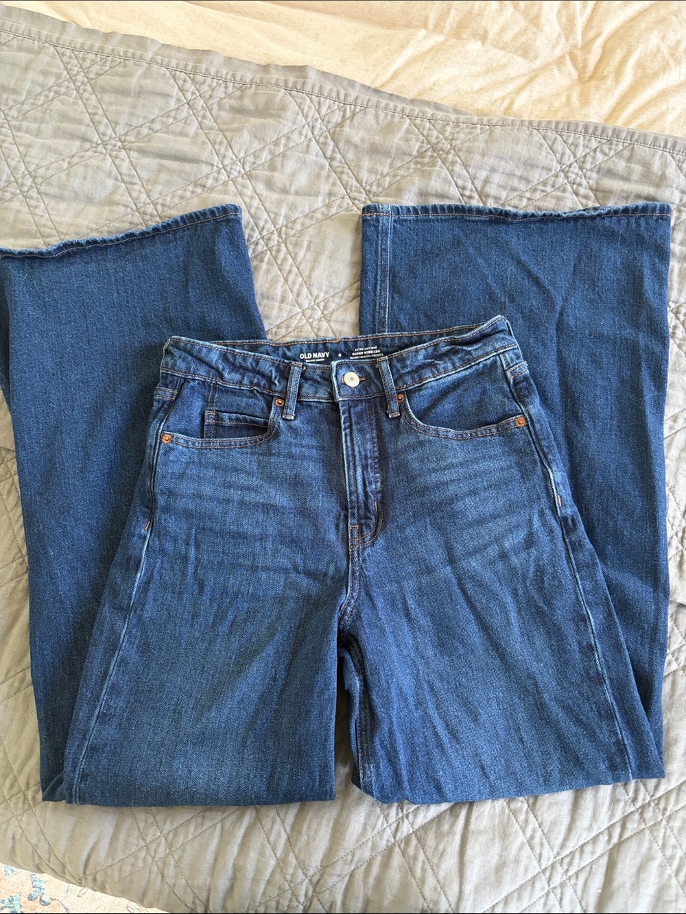 Old Navy extra high-rise drapey denim jeans